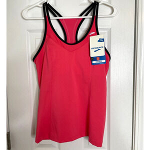 Brooks Running Epiphany Support Tank II Size Large Built in Bra Racerback NWT